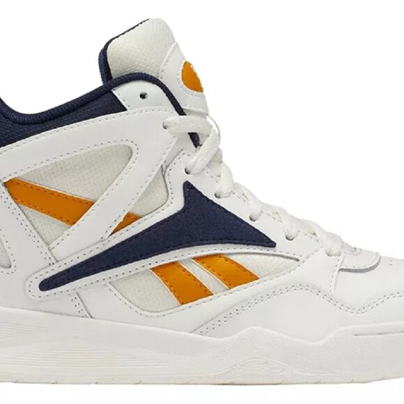 Reebok Royal BB4590 Retro Leather High-Top BBall Court Trainer IF4800 Navy/Ochre main image 5
